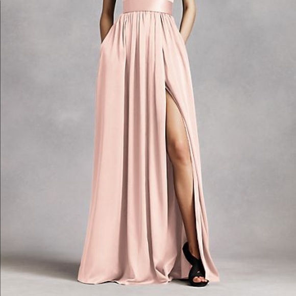 V Neck Halter Formal Dress w/ Pockets - Picture 5 of 11